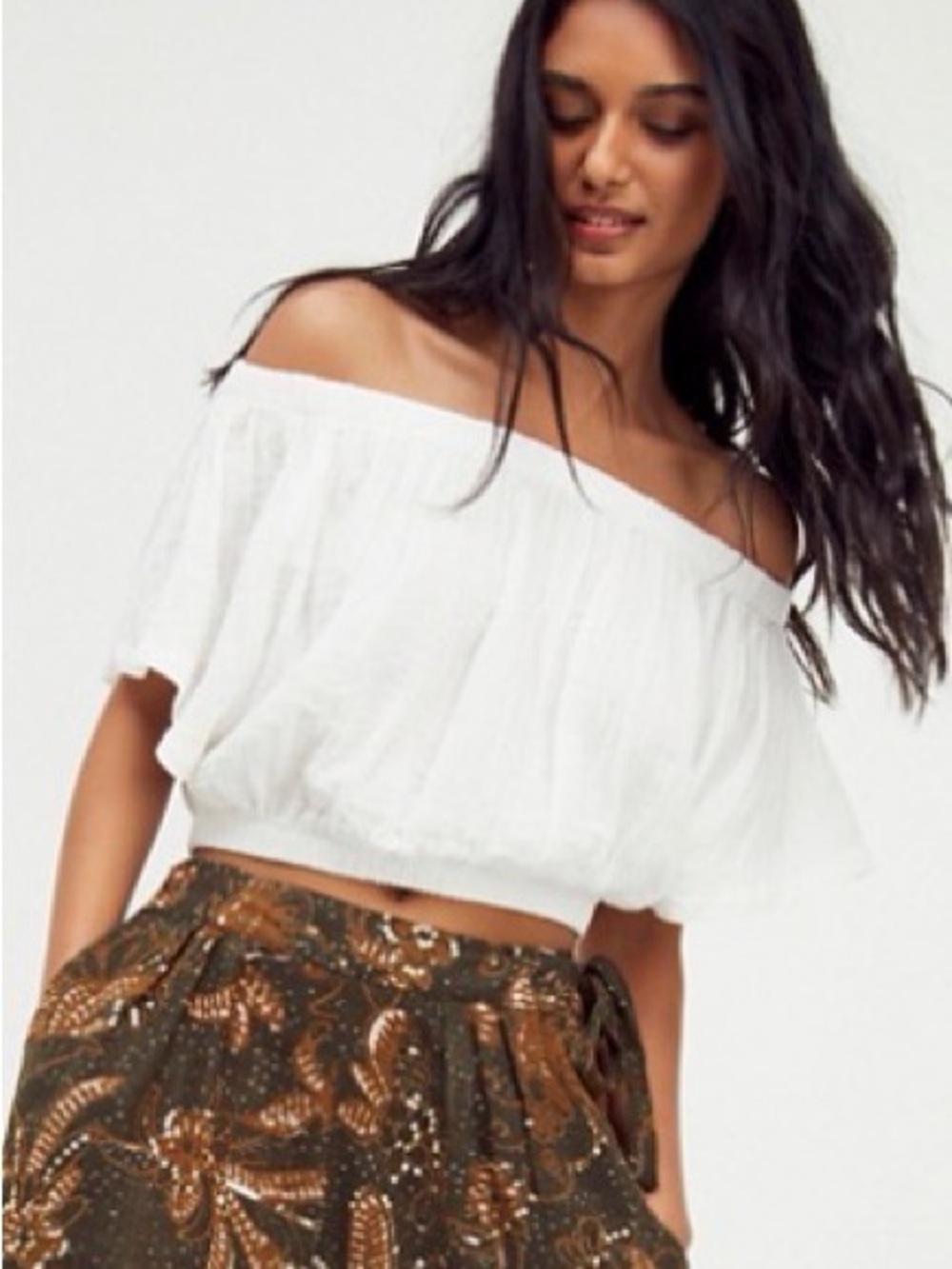 Free People Sneak Peek Top Solid Top